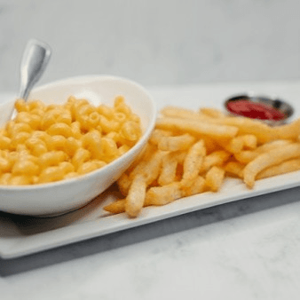 Mac and Cheese with Fries.