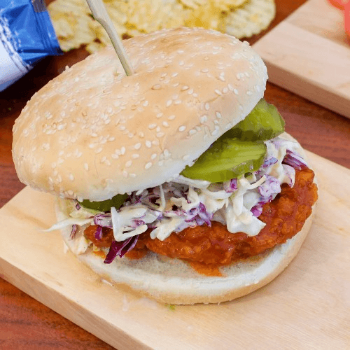 Smothered Chicken Sandwich.