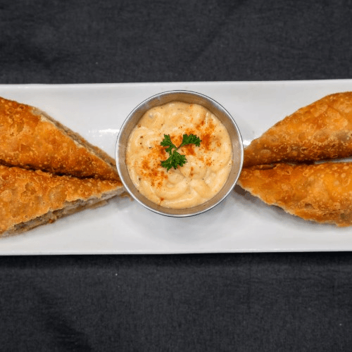 Boudin Egg Rolls.