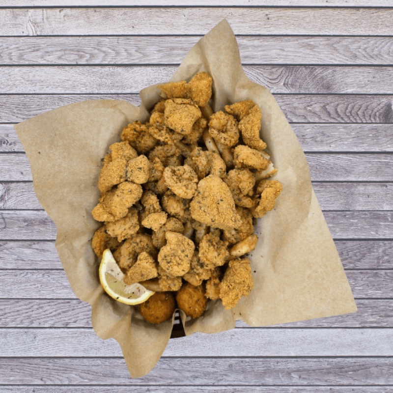 Jumbo Shrimp (6) & Catfish (1) Combo.