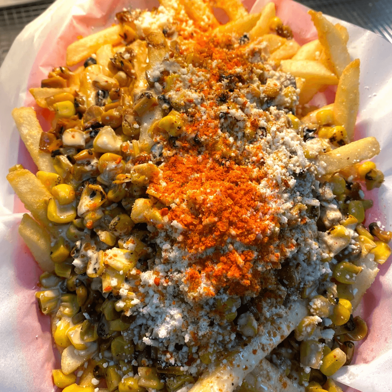 Loaded Elote Fries.