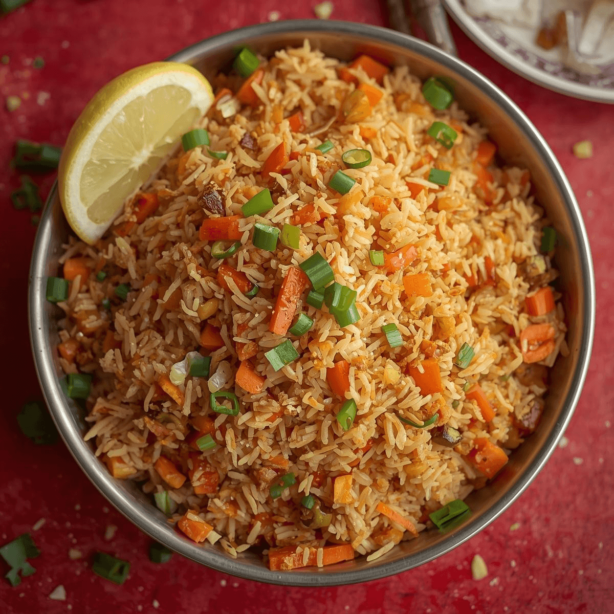 Veg Schezwan Fried Rice.