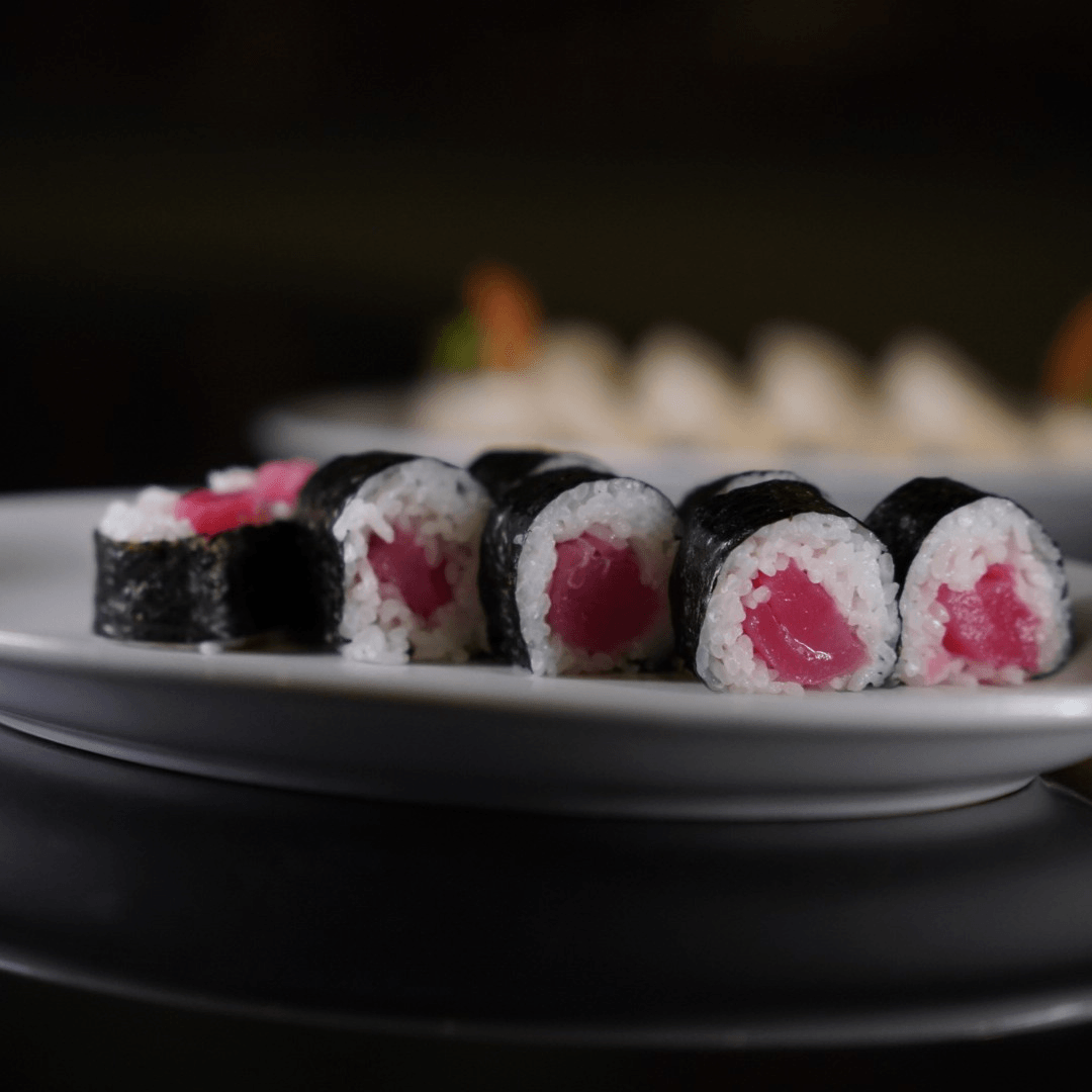 Salmon or Tuna Roll.