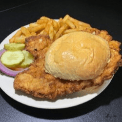 Breaded Tenderloin Sandwich.