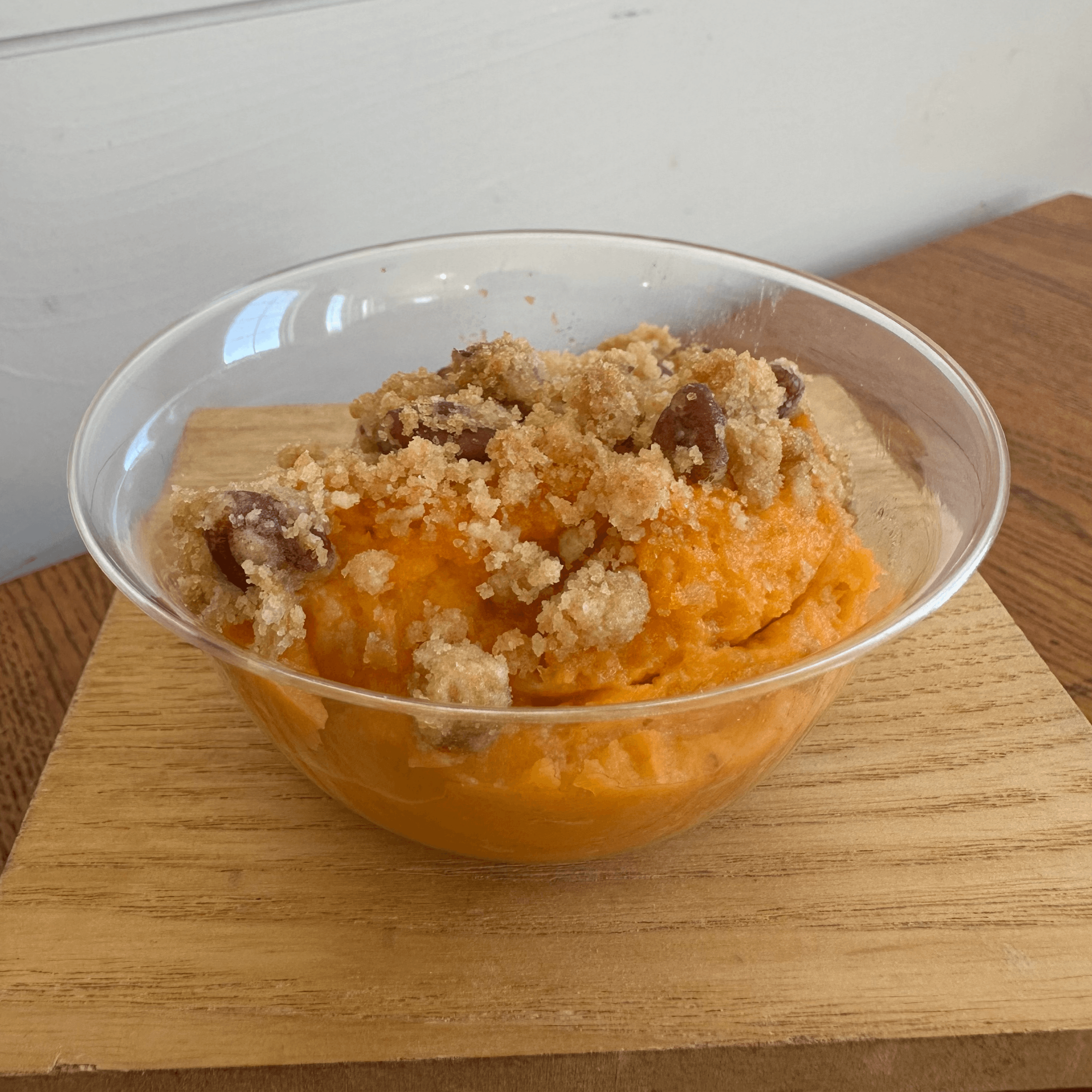 Sweet Mashed Potato with crumble- serves 8-10.