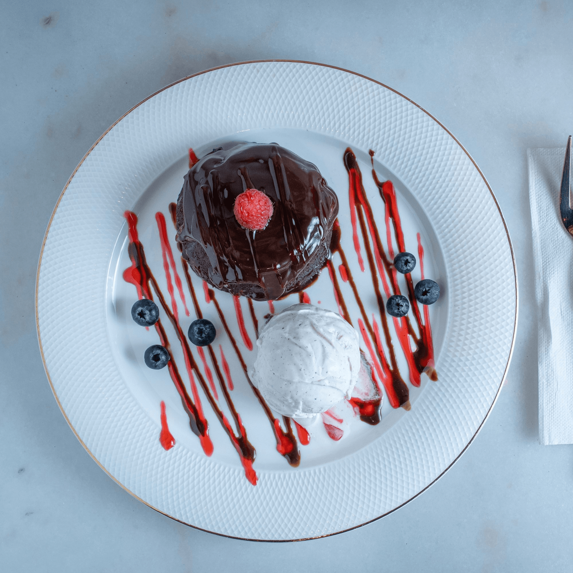 Molten Chocolate Lava Cake.