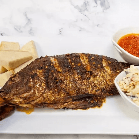 Whole Grilled Tilapia.