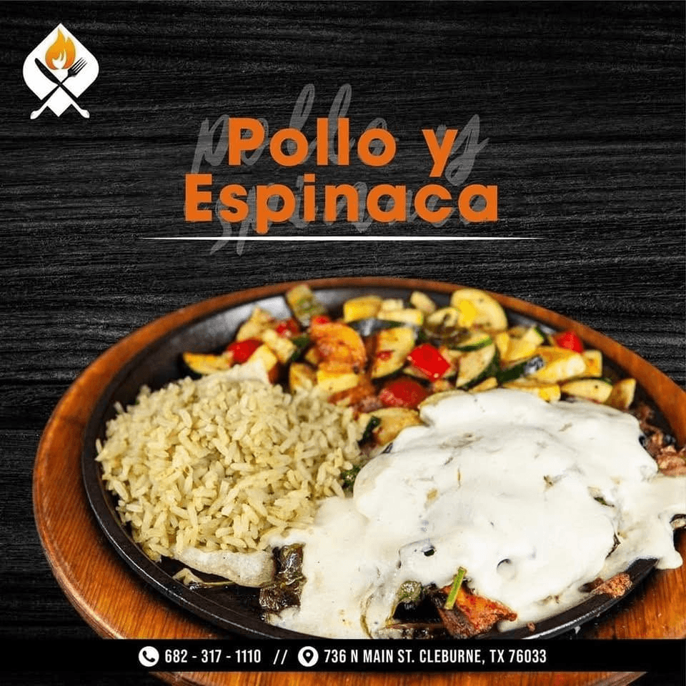 Pollo Y Espinaca.