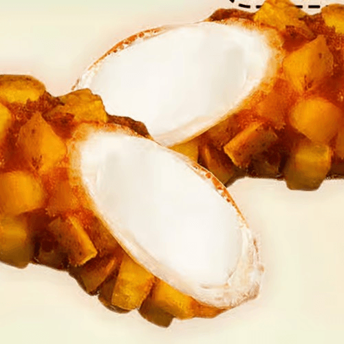 C6. Potato Mozzarella Corn Dog / Bánh Phô Mai Khoai Tây Chiên.