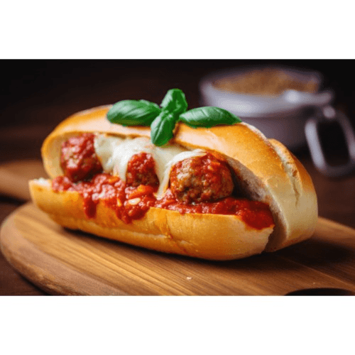 Homemade Meatball Grinder.