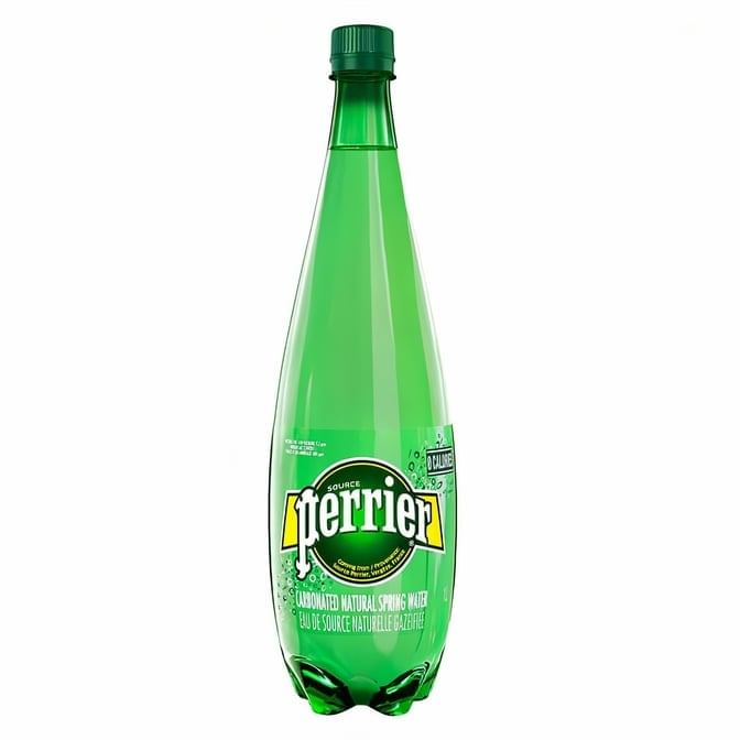 Perrier Sparkling Water.