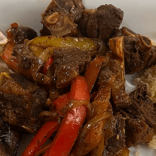 Jollof Rice With Goat.