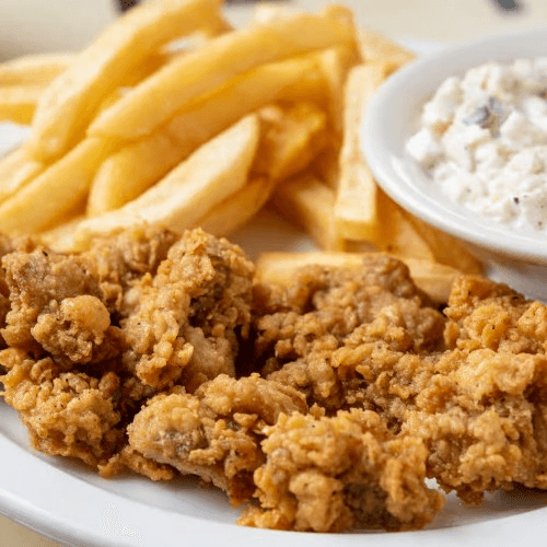 Jumbo Local Gulf Fried Oysters.