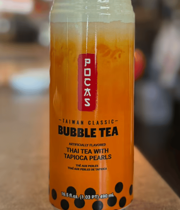 Thai Iced Tea with Tapioca Pearls.