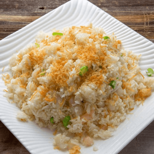 R05 Dried Scallop with Egg White and Seafood Fried Rice