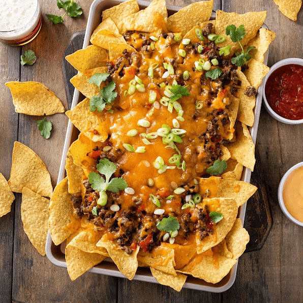 Nachos Toro Loco (Chicken or Steak).