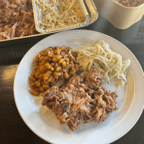 BBQ Pulled Pork Family Supper.