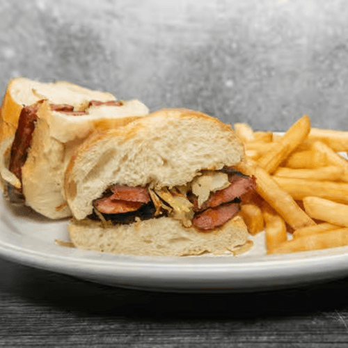 Portuguese Sausage Sandwich.