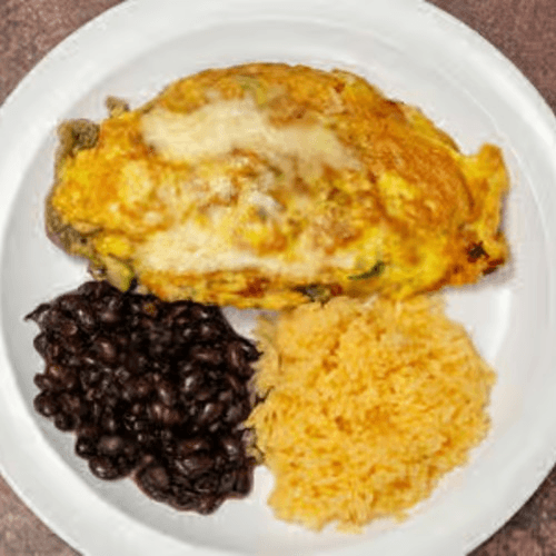 Veggie Omelet Chamaco.