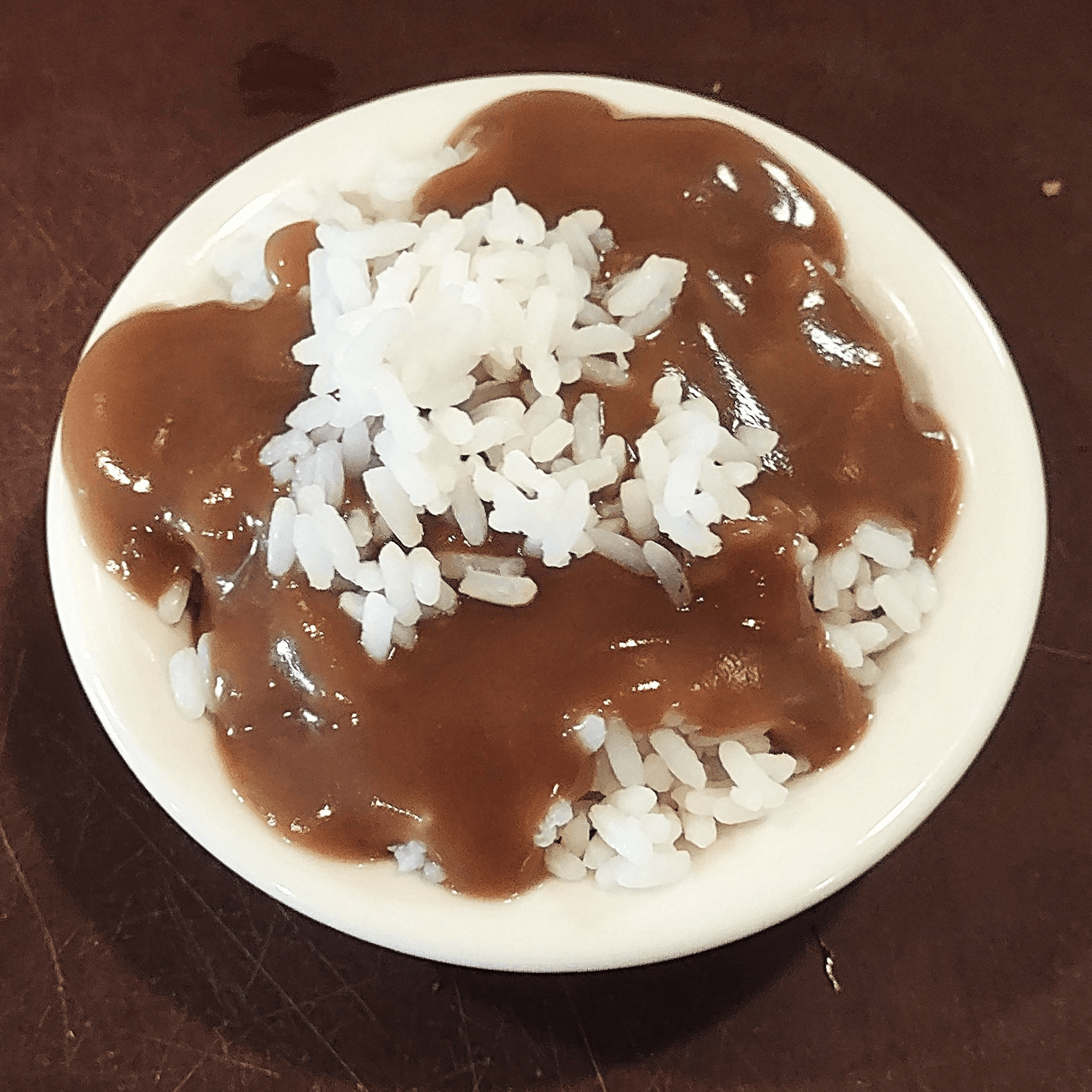 Rice & Brown Gravy.