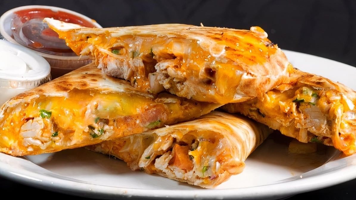 Yo' Momma's Fav' Buff Queso Quesadilla.