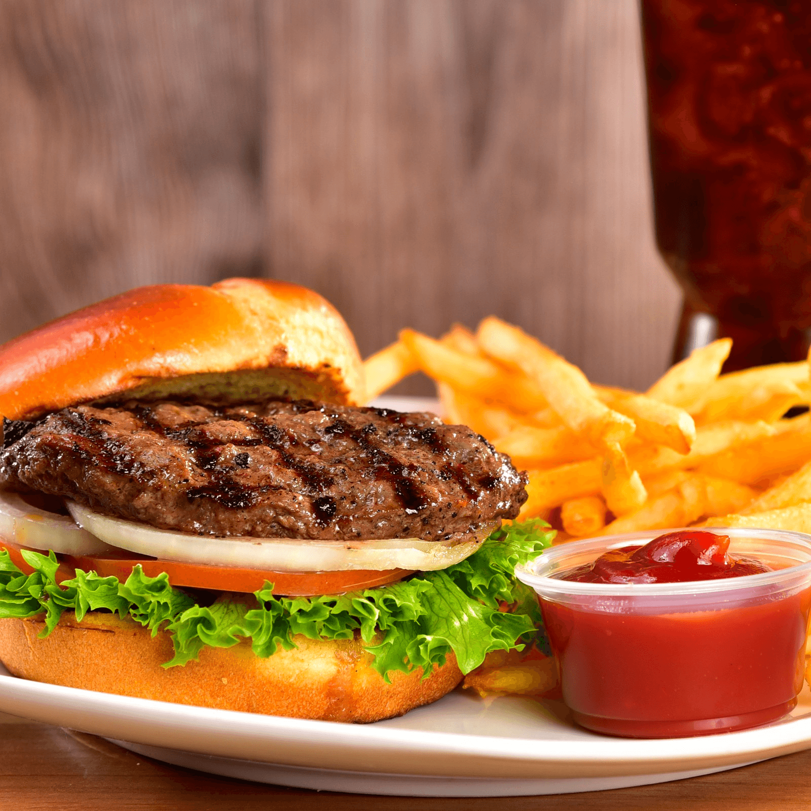 1. Classic Hamburger Meal.