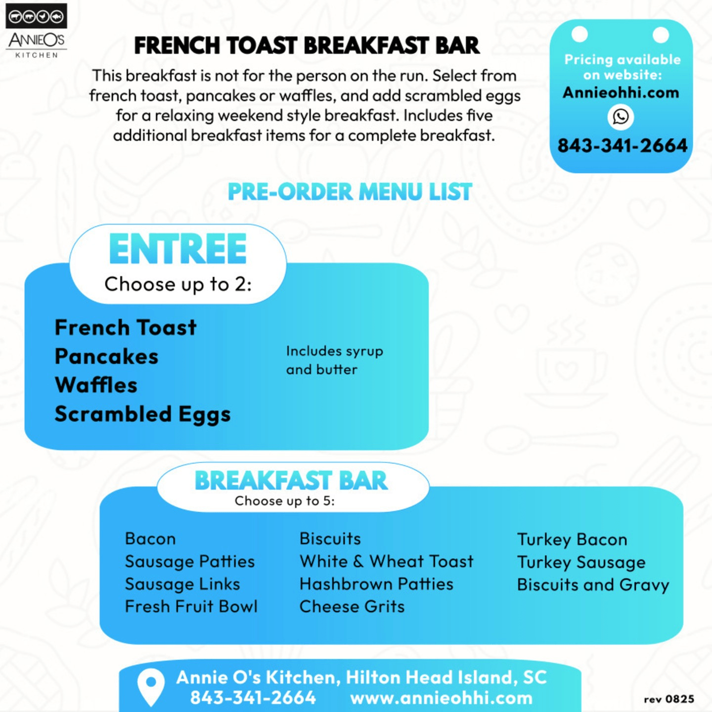 French Toast Breakfast Bar Package