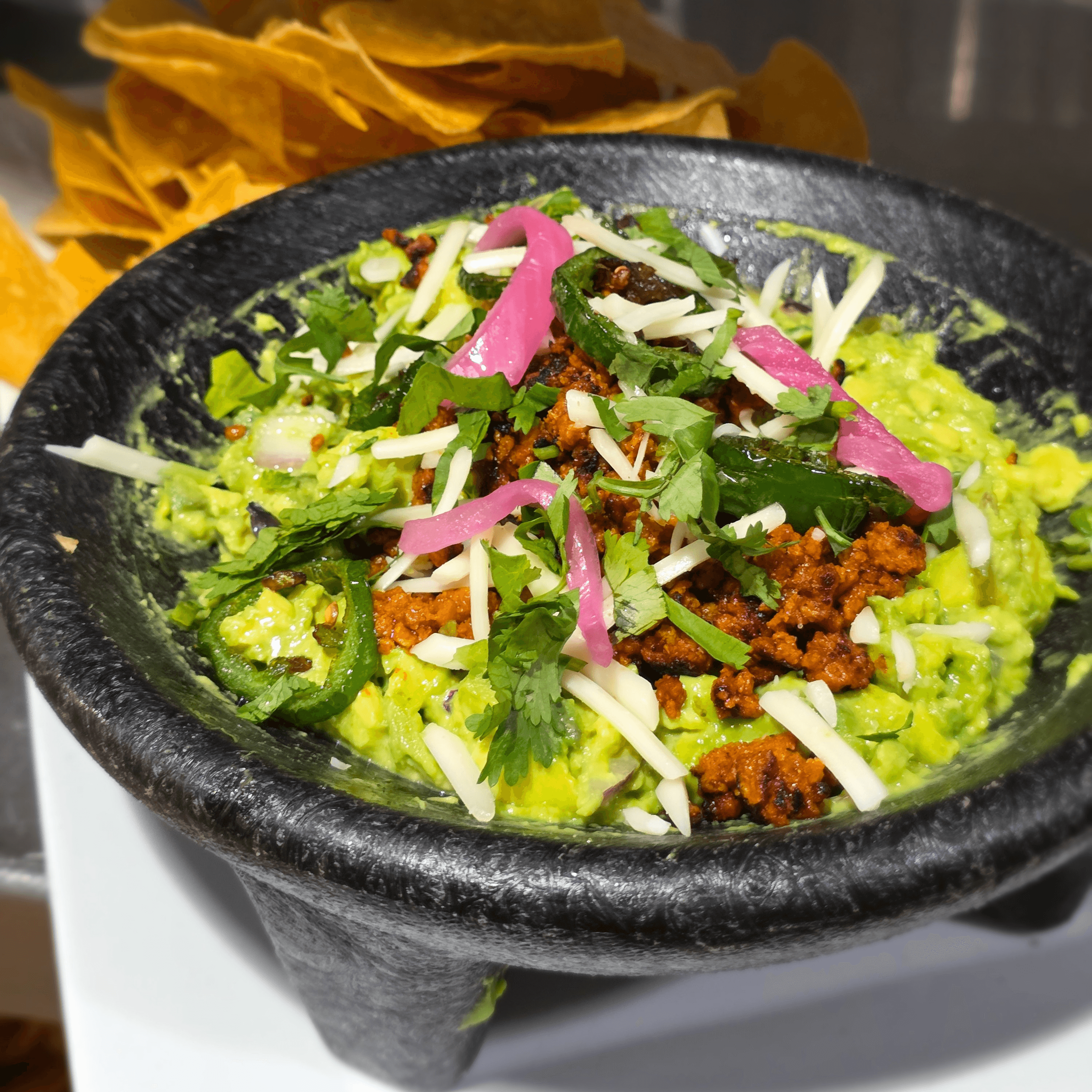 Vegan Olmeca Guacamole.