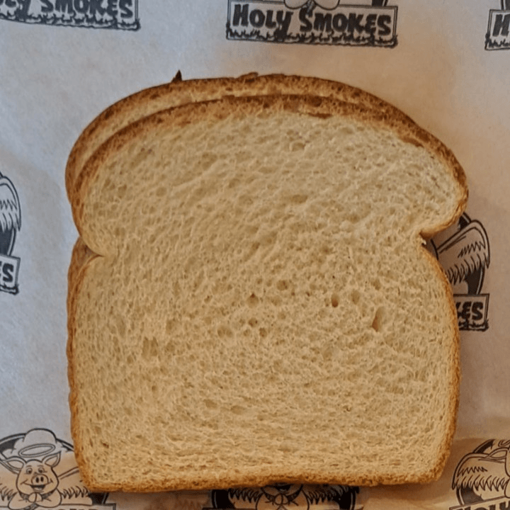 2 Pieces Of White Bread.