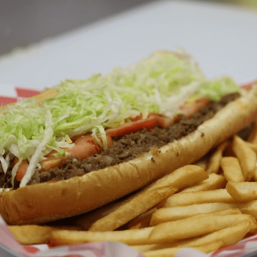 One 12" Sub, Fries, 20 Oz Fountain Soda or Can Soda.