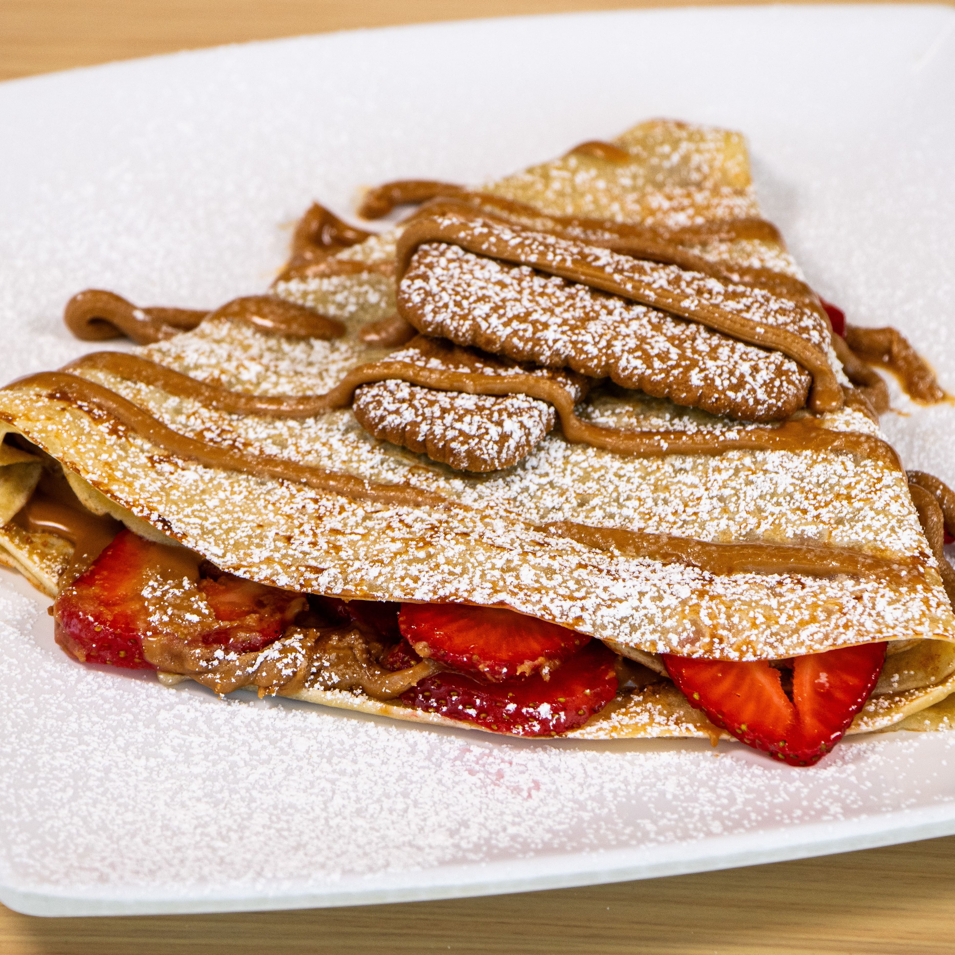 Biscoff Strawberries Crêpe.