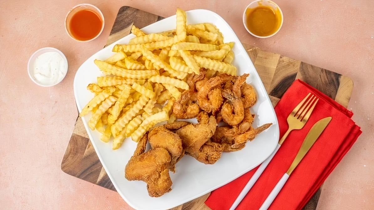 # 6. Wings & Shrimp.