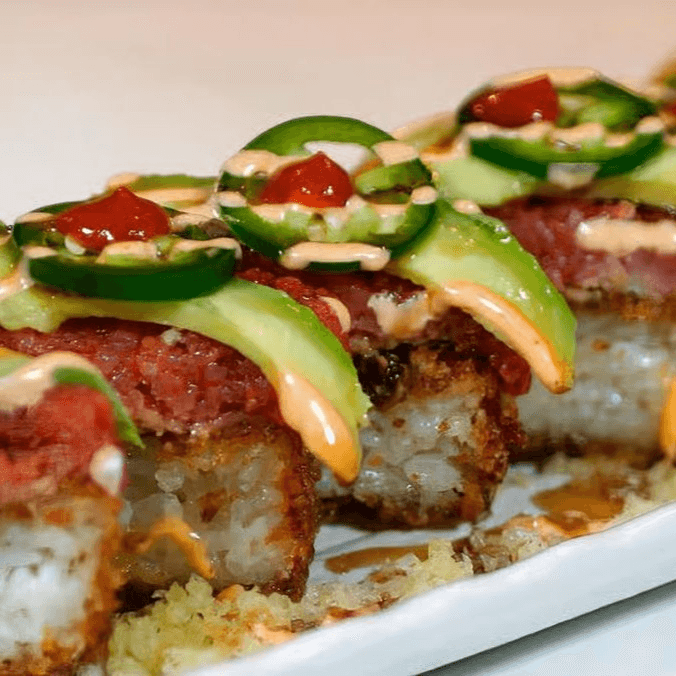 Spicy Tuna Crispy Rice (6 Pcs).