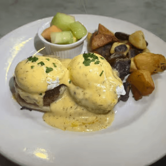 Impossible benedict brunch.