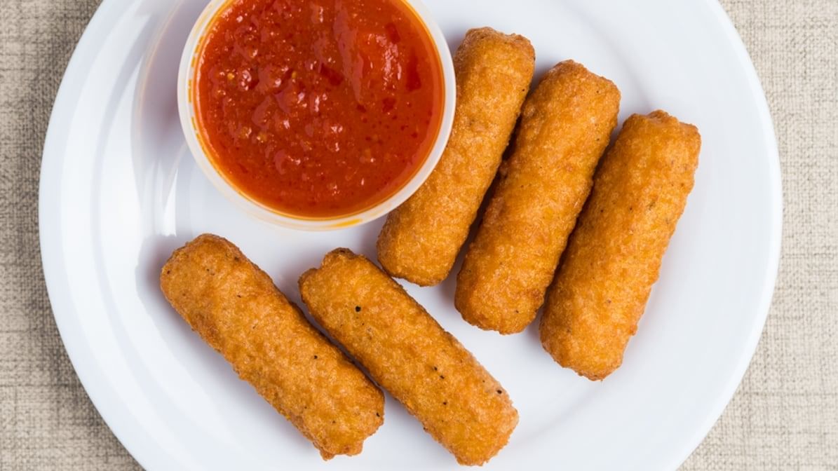 Fried mozzarella.