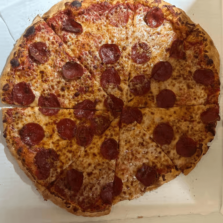 Cheese & 1 Topping Pizza.