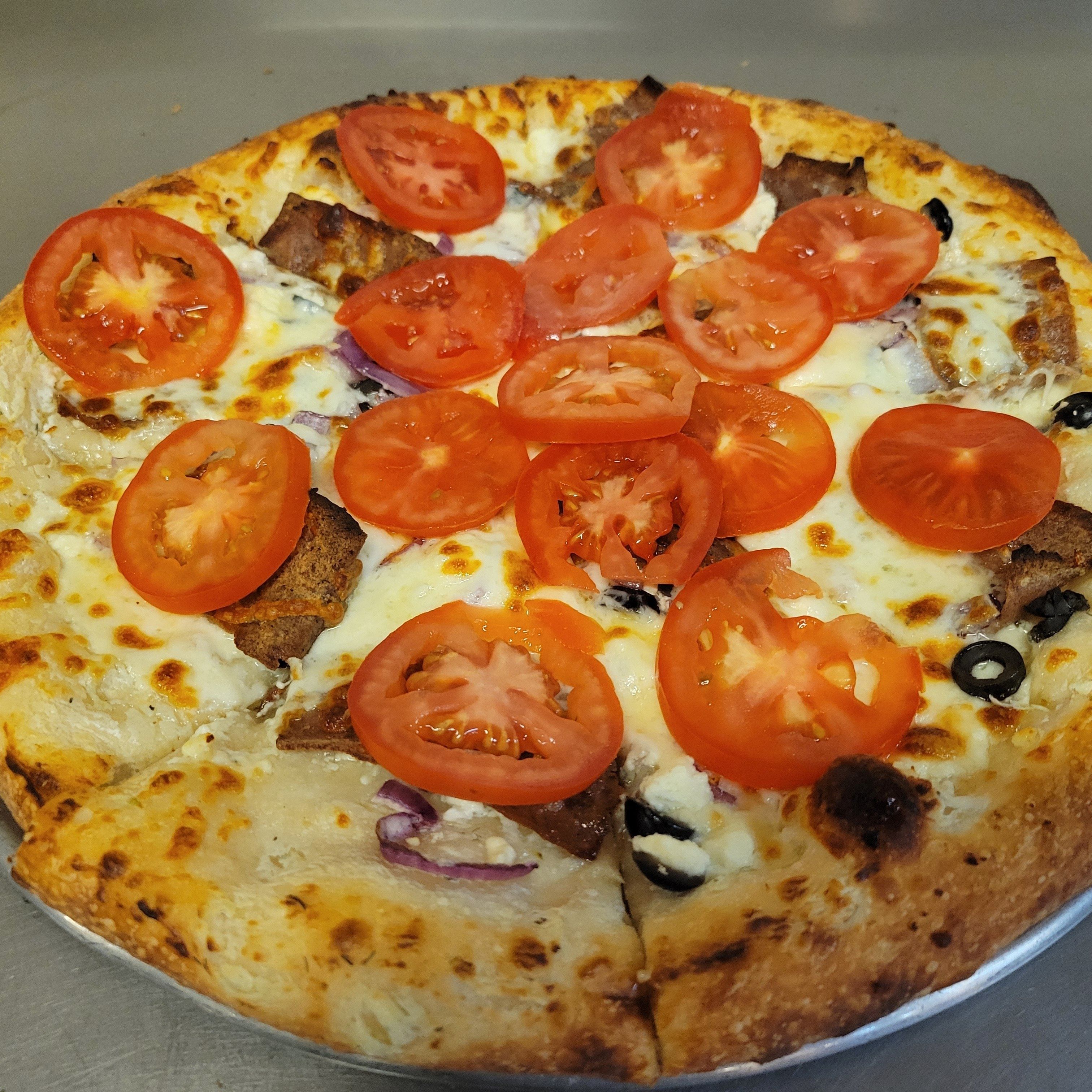The Greek Supreme Pizza.