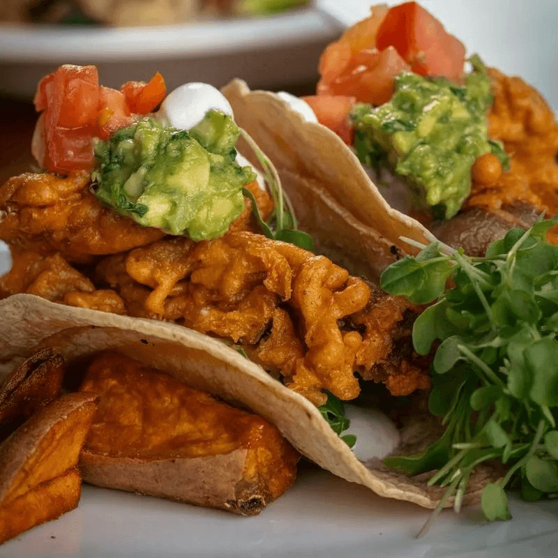 Oyster Mushroom Taco.