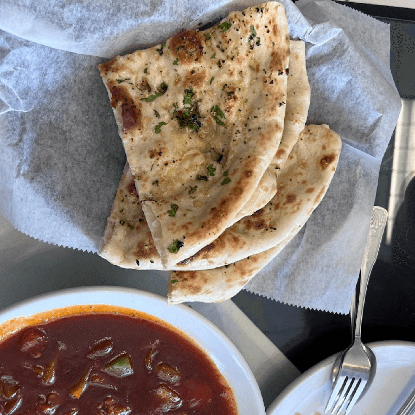 Buttery Garlic Naan Bliss!