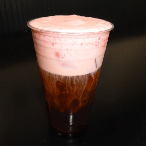Strawberry Fields Iced Coffee With Strawberry Cold Foam (seasonal).