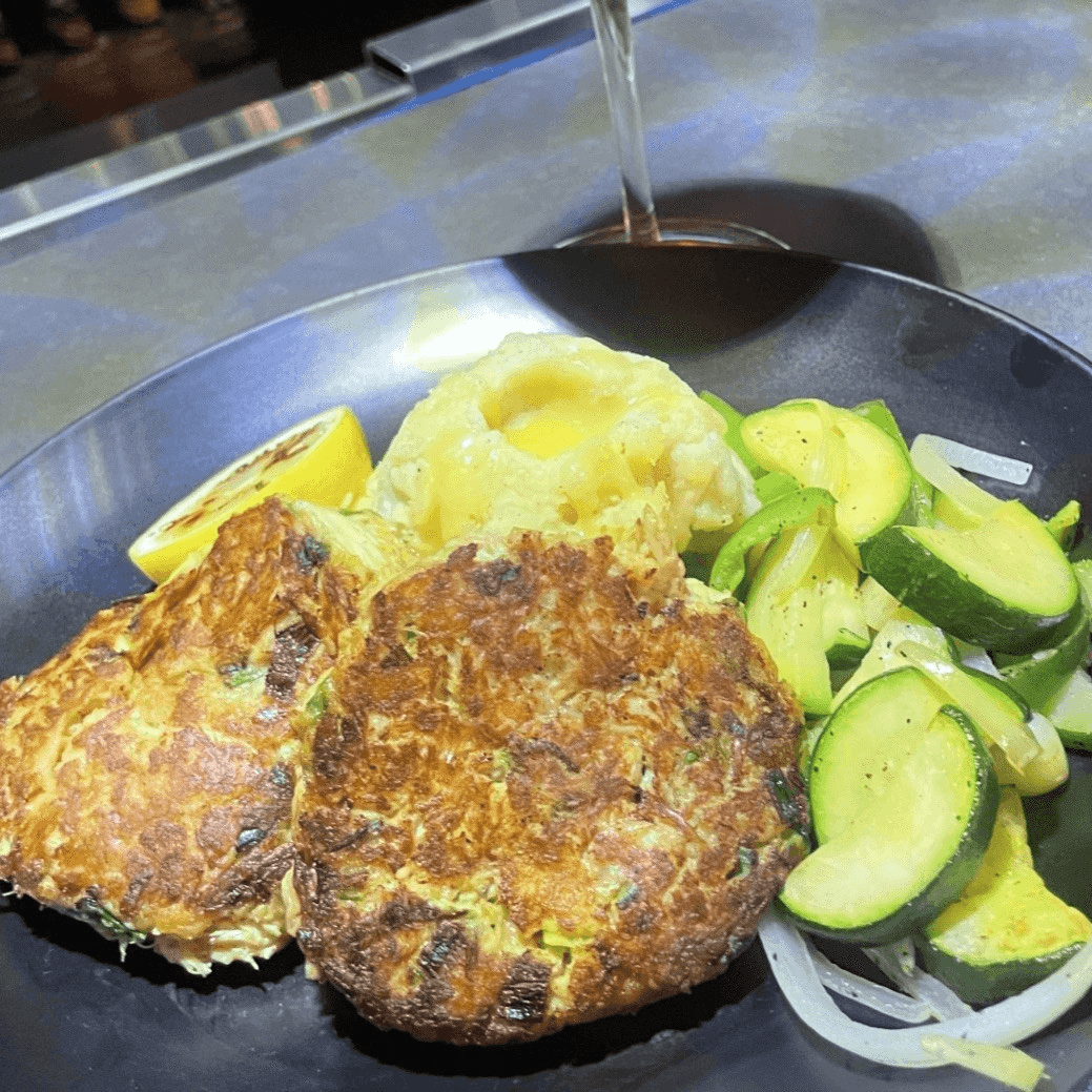 Crab Cake Dinner.