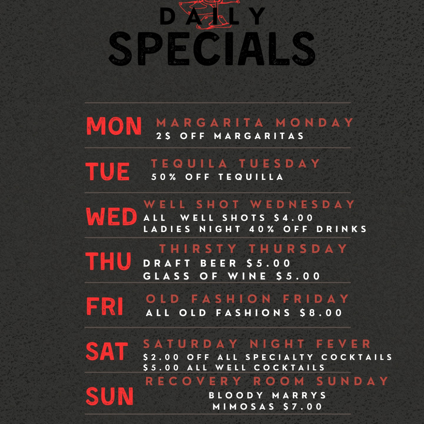 Grab a drink with us 