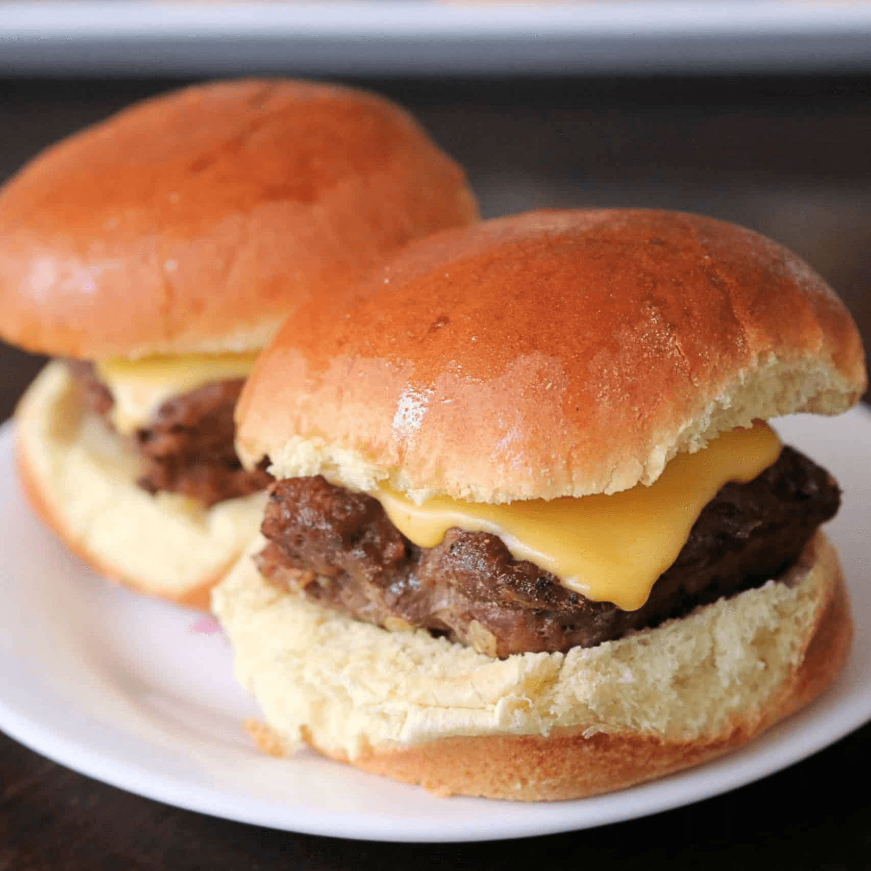 2 Cheeseburger Sliders.