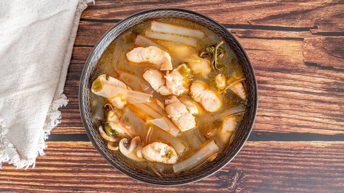 Ginger Fish Noodles Soup.