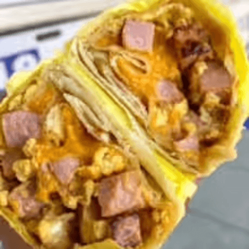 Ham & Eggs Breakfast Burrito.