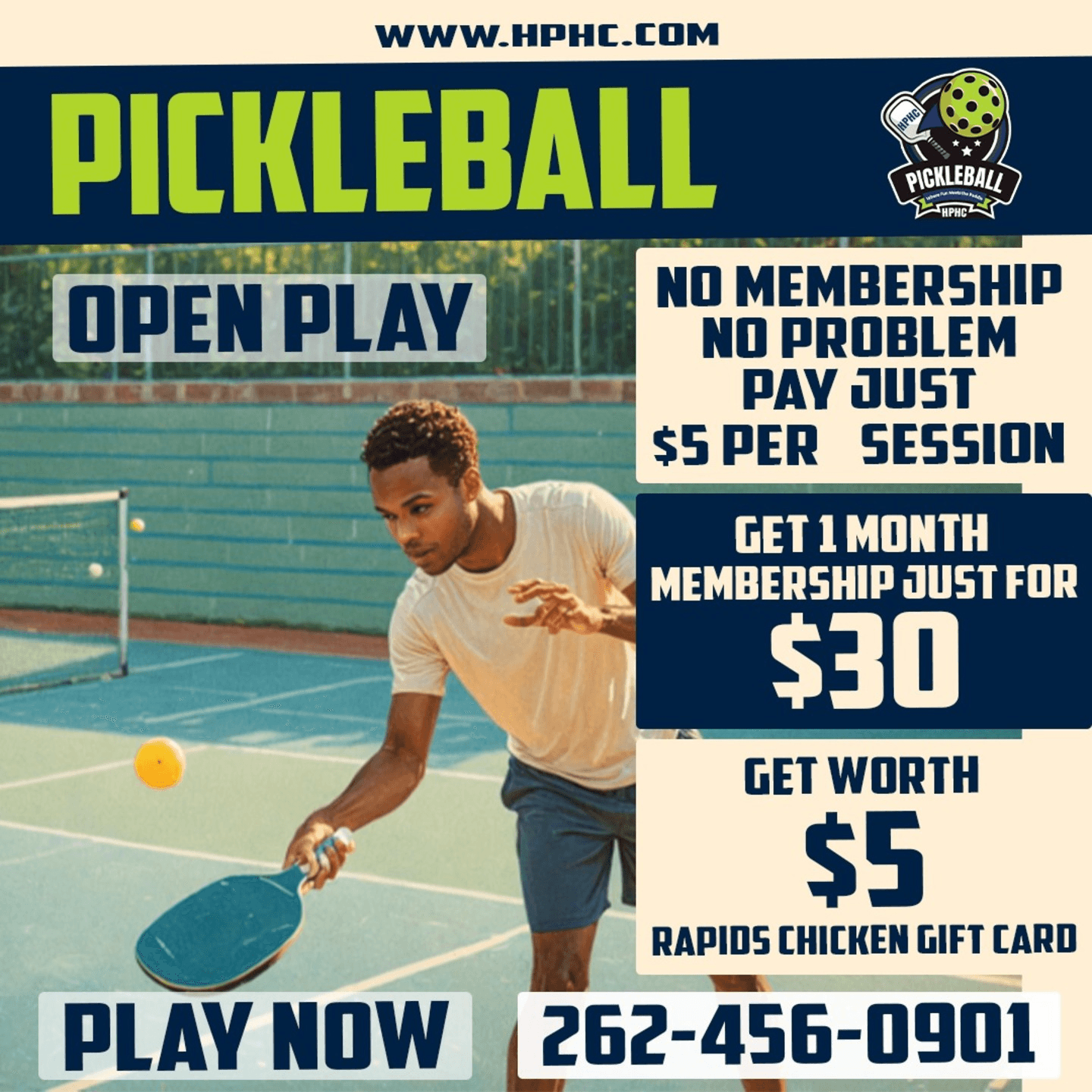 Eat and Play Pickleball
