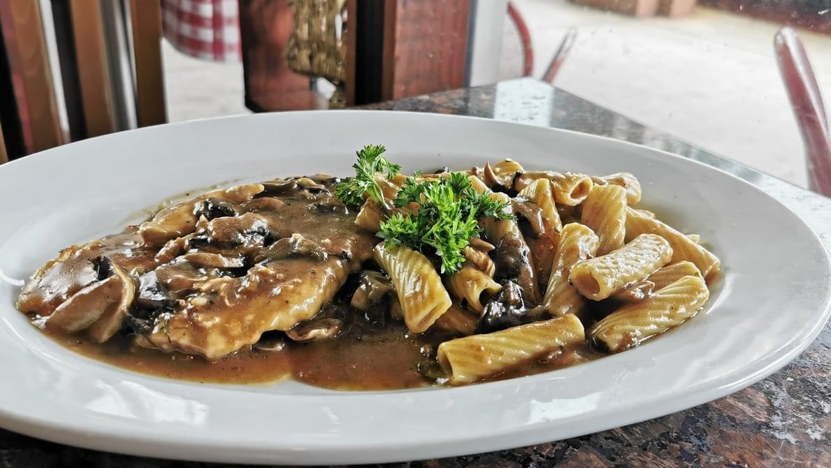 Chicken marsala.