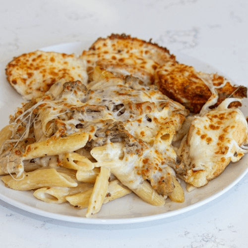 Alfredo Chicken Pasta.