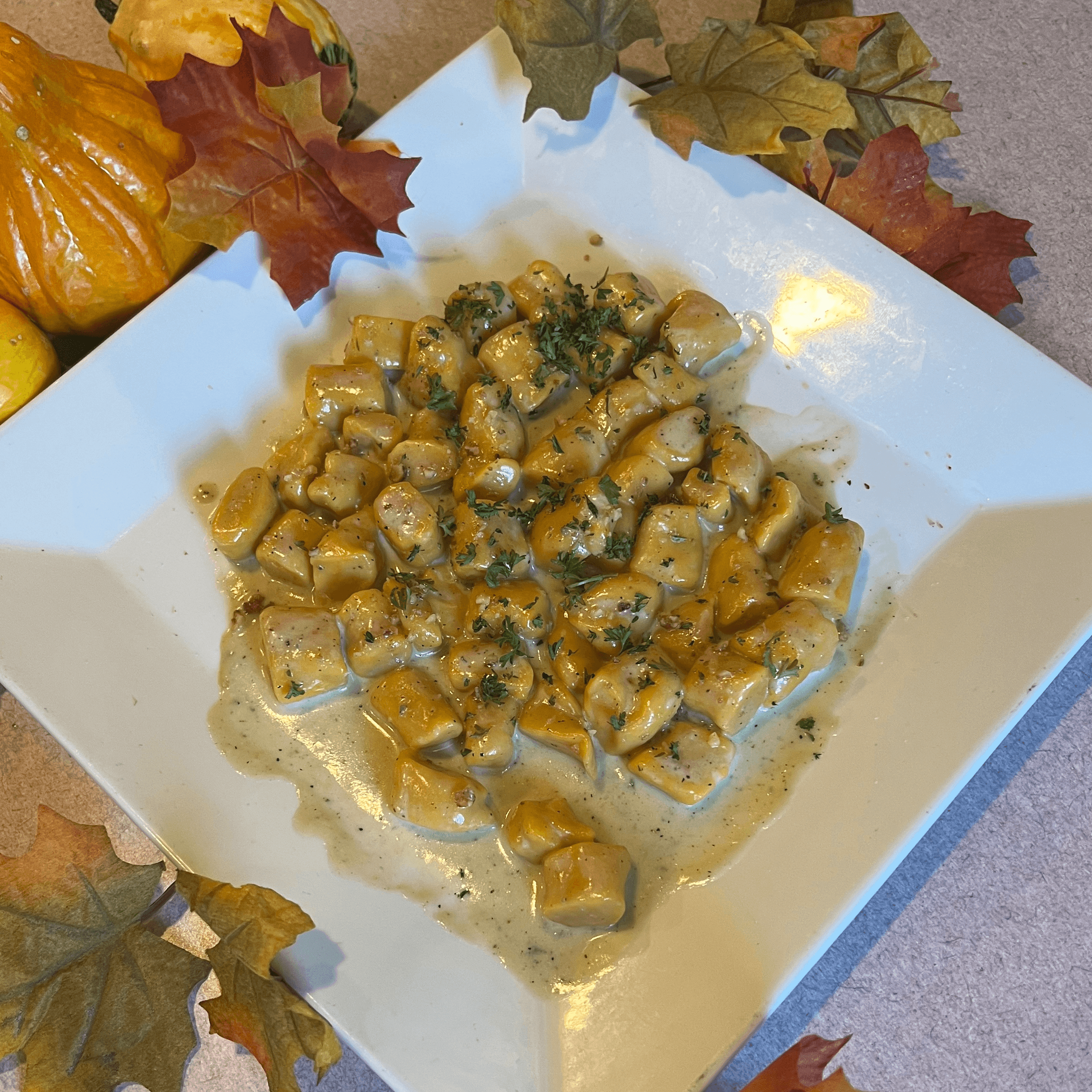 Pumpkin gnocchi.