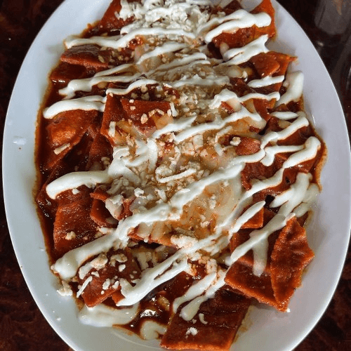 Queso Chilaquiles Rojos